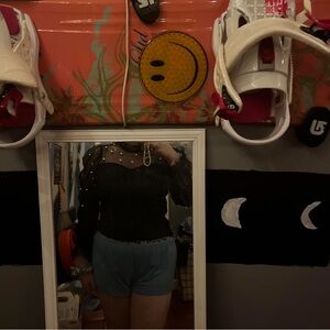 black large blouse from shein